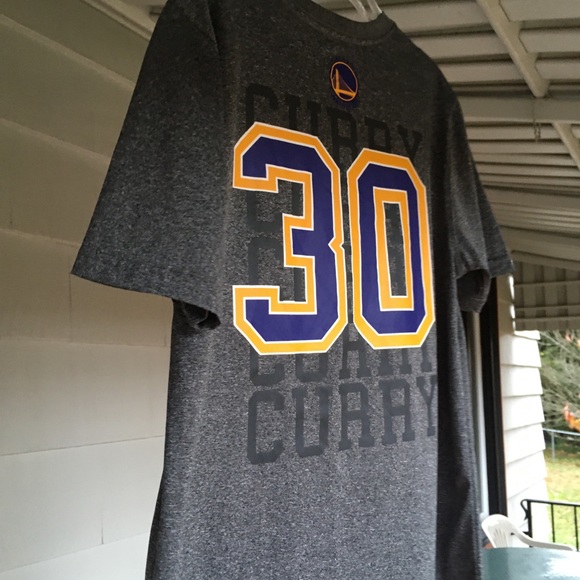 Golden State Warriors Curry 30 NBA Grey Tee Shirt - Picture 4 of 7